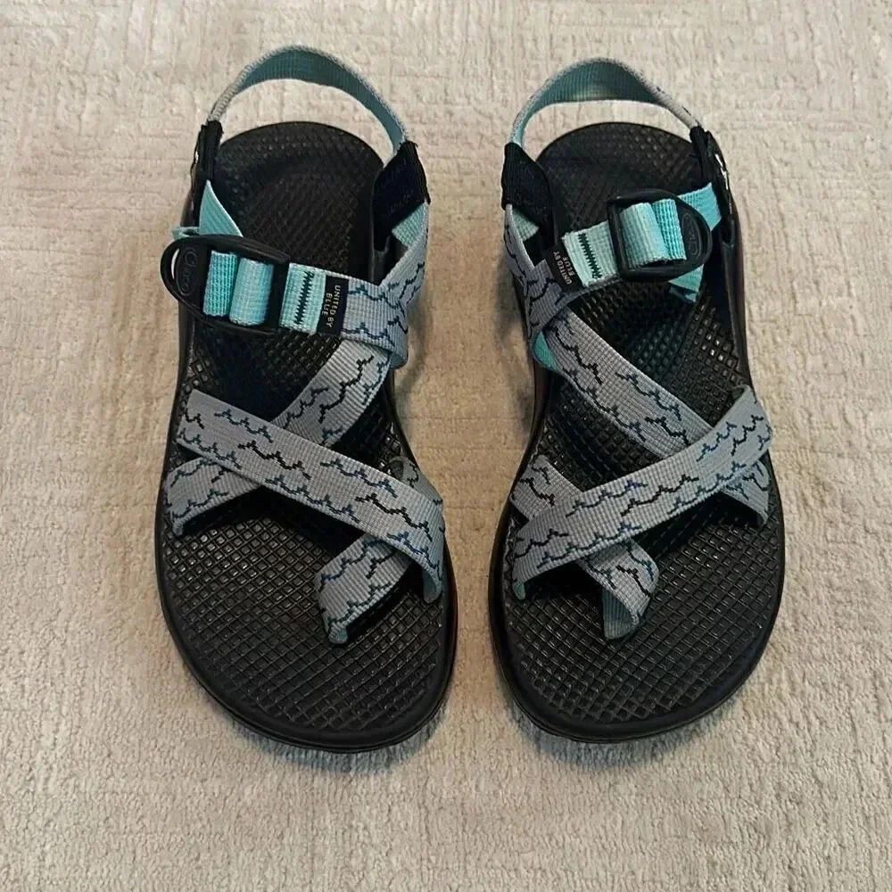 Chaco United By Blue Collab Z2 Classic Strappy Sandals Vibram Soles Women’s Sz 7 - Picture 1 of 10
